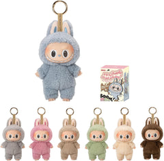 Pop Mart Labubu The Monsters Tasty Macarons Chestnut Cocoa Vinyl Plush Pendant