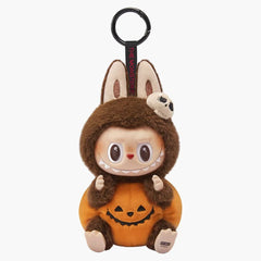Pop Mart Labubu Happy Halloween Party Series-sitting Pumpkin Vinyl Plush Pendant